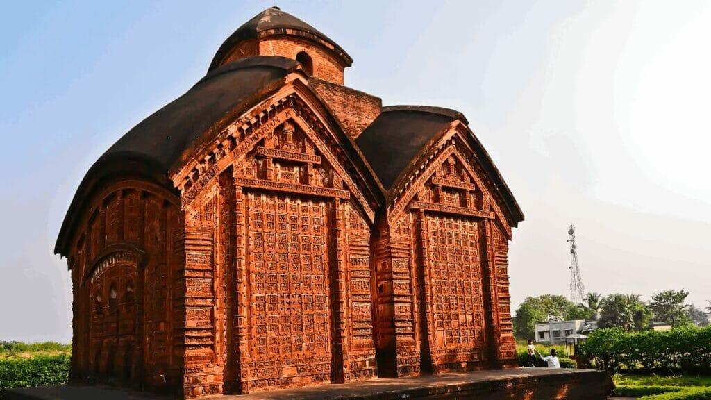 Jor Bangla Mondir was constructed in 1655 by Raja Sitaram Ray in Nolia village, Jamalpur union, Rajbari. district